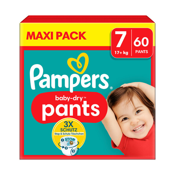 Baby Dry Pants, Gr. 7 Extra Large, Maxi Pack, 2er Set