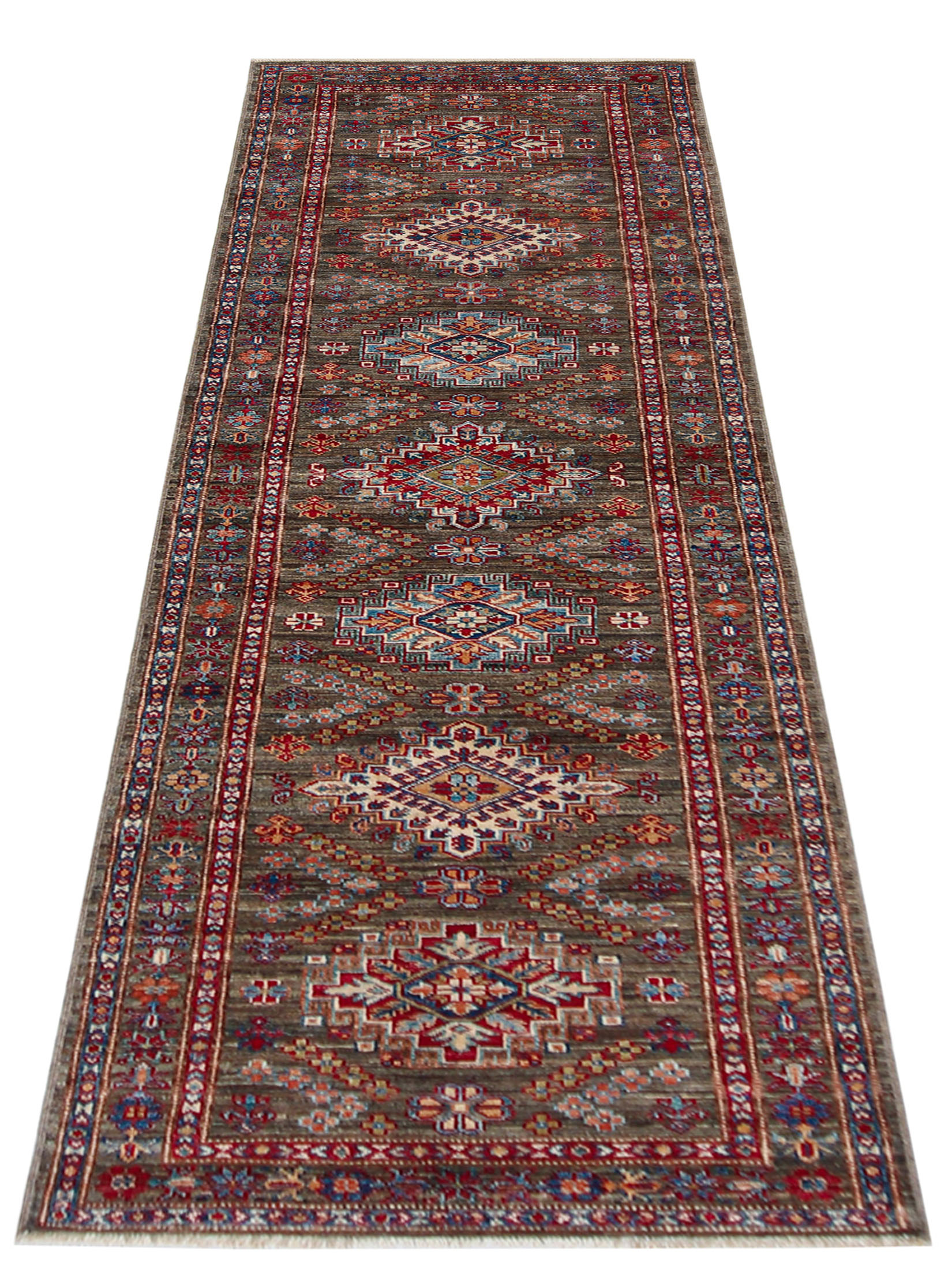 Kazak Ghazni ca. 79 x 303 cm, Unikat / Einzelstück
