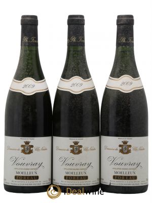 Vouvray Moelleux Clos Naudin - Philippe Foreau  2009 - Lot de 3 Bouteilles