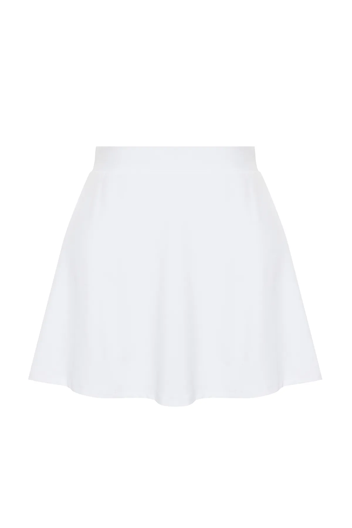 Trendyol Curve  Weißer 2-lagiger Sport-Shorts-Rock TBBSS24AP00024