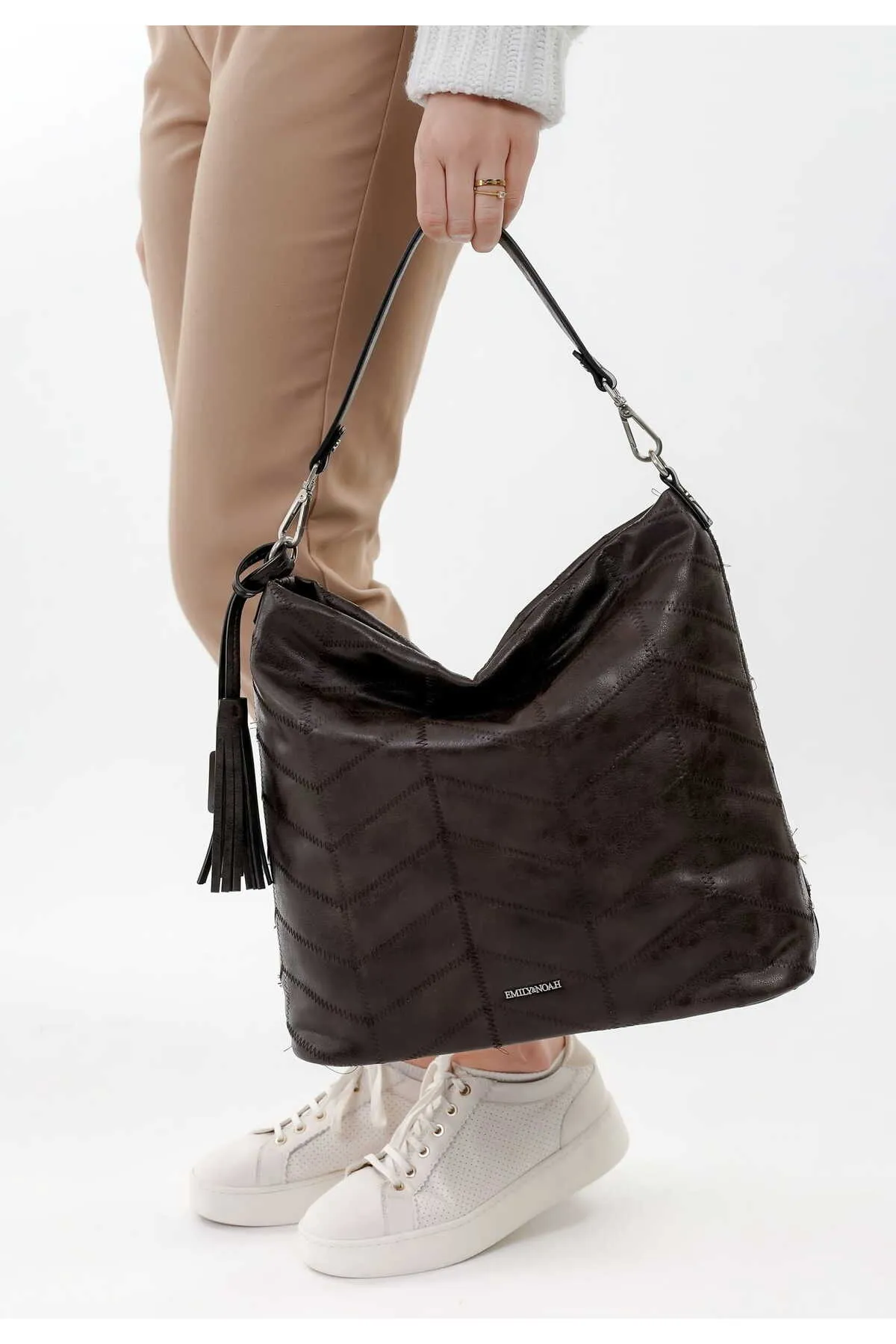Emily & Noah  Handtasche - Braun - Unifarben