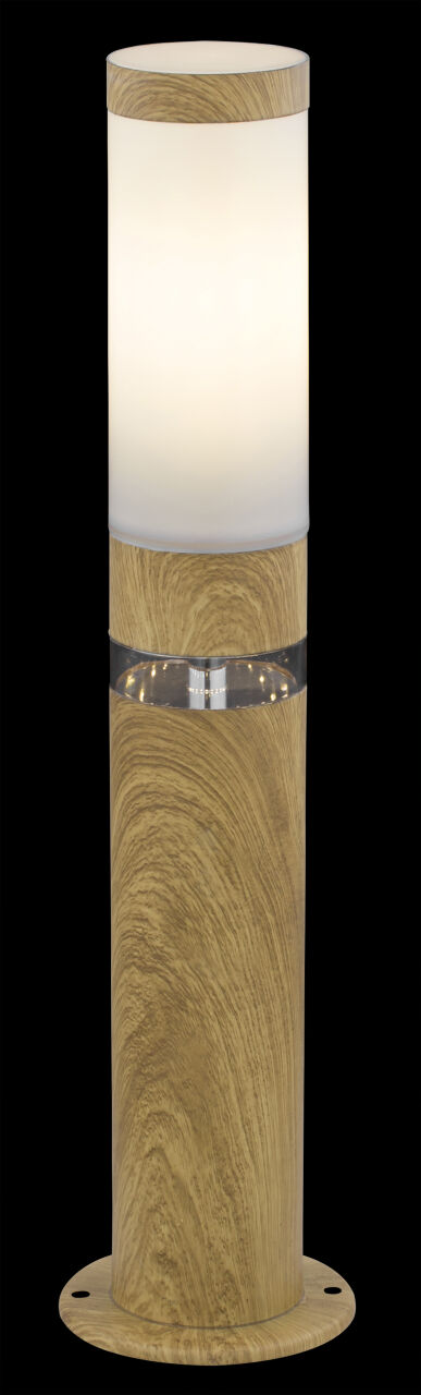 Globo Lighting - JAICY - Außenleuchte Edelstahl holzoptik, 1x E27 LED