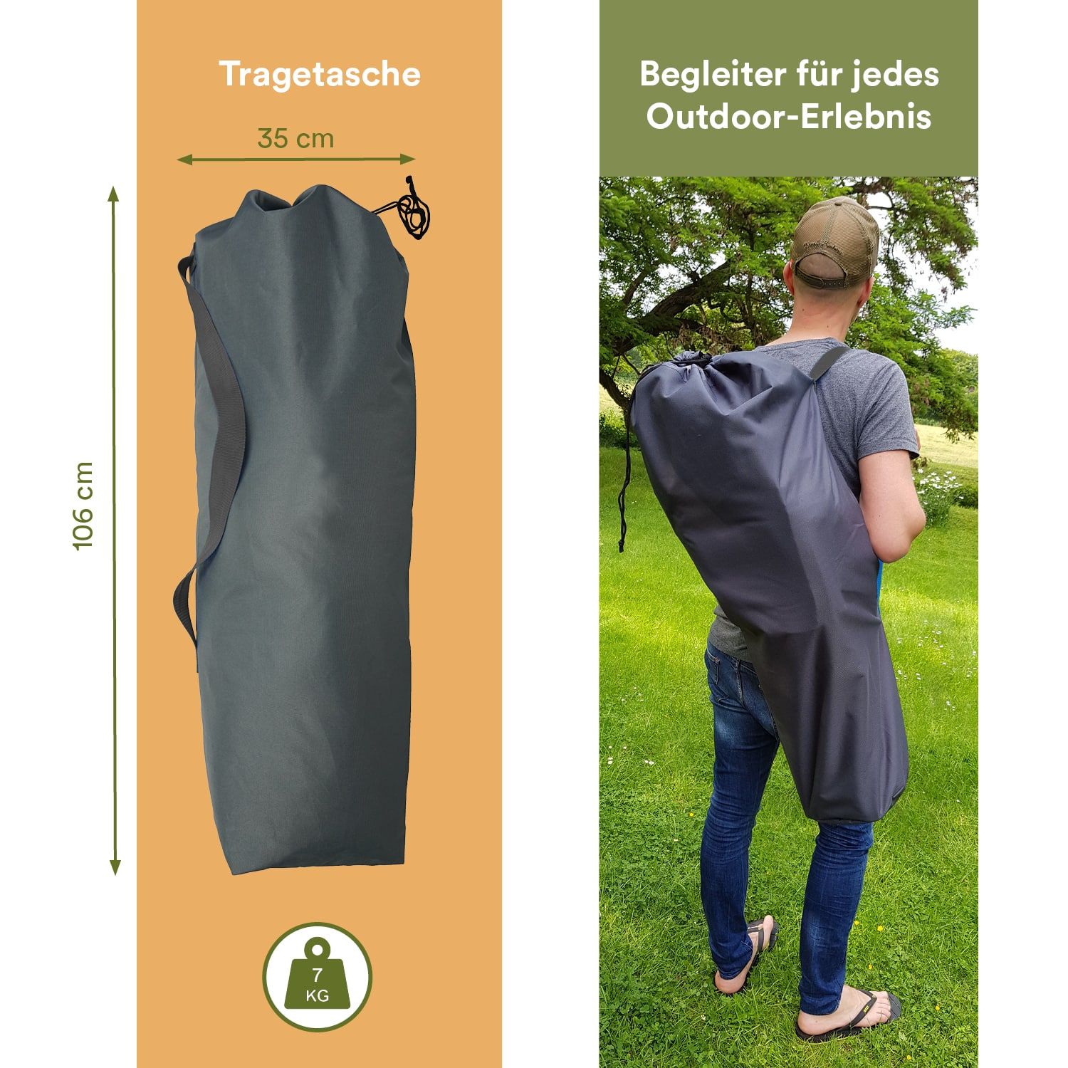 Skandika Moonchair Deluxe XXL grüne Faltstuhl