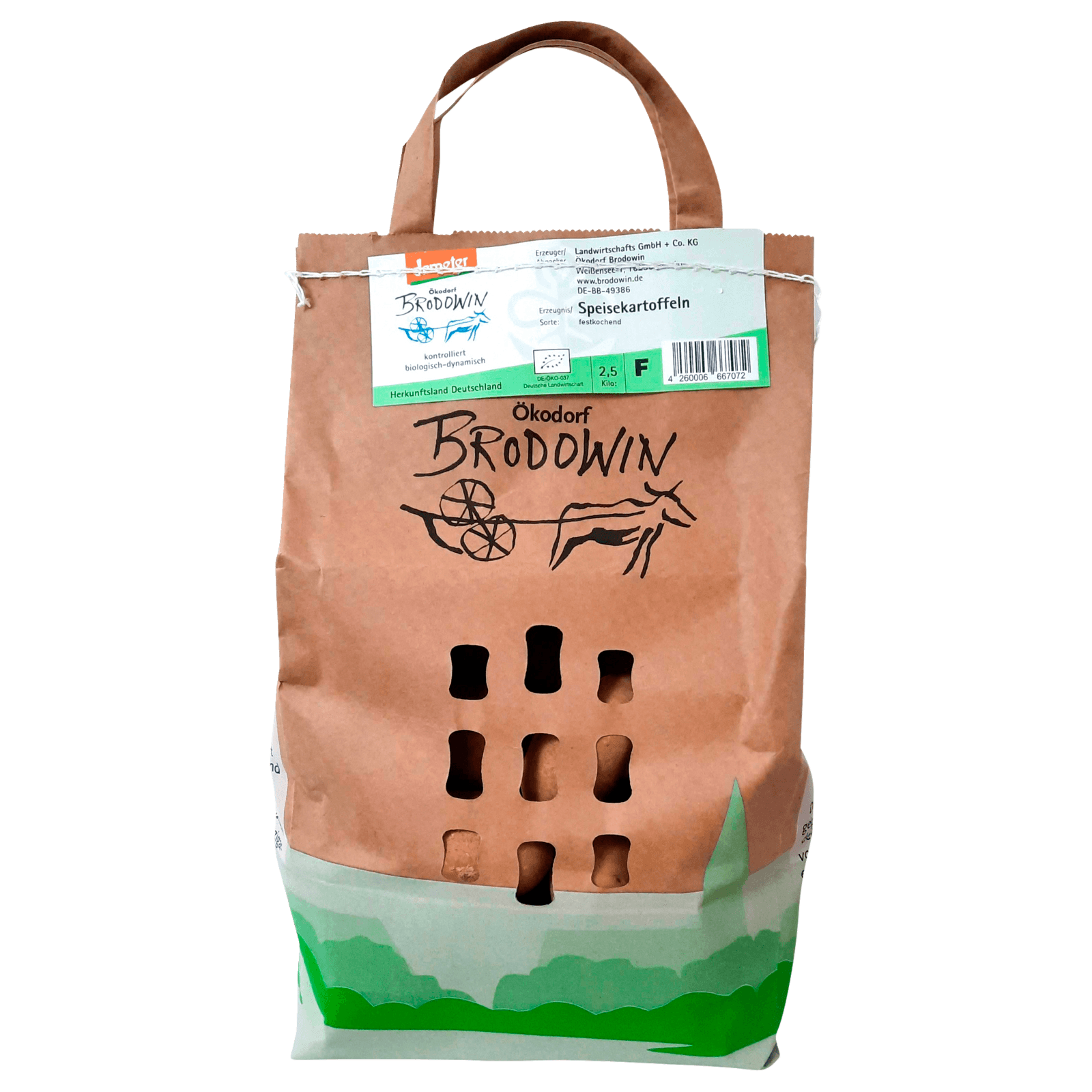 Ökodorf Brodowin Demeter Kartoffeln festkochend 2,5kg