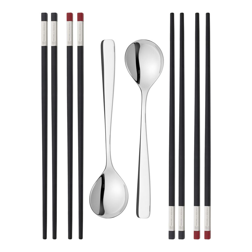 Chopstick Set 10-tlg, mattiert/poliert