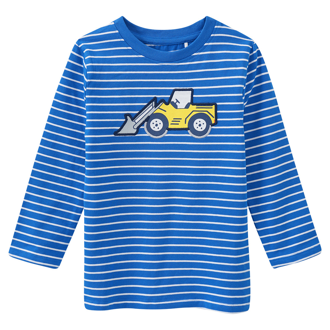 Kinder Langarmshirt mit Radlader-Applikation