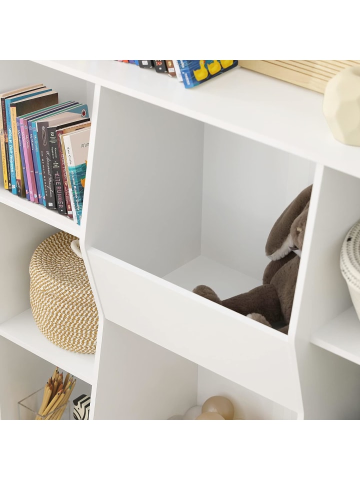 SoBuy Bücherregal in Weiß - (B)106 x (H)104 x (T)30cm günstig kaufen onesize