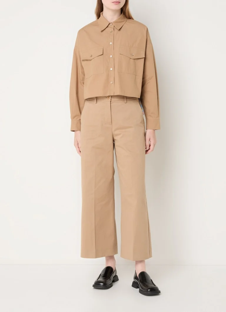 Μπλούζα MaxMara Decano με φλοράλ τύπωμα και τσέπες στο στήθος