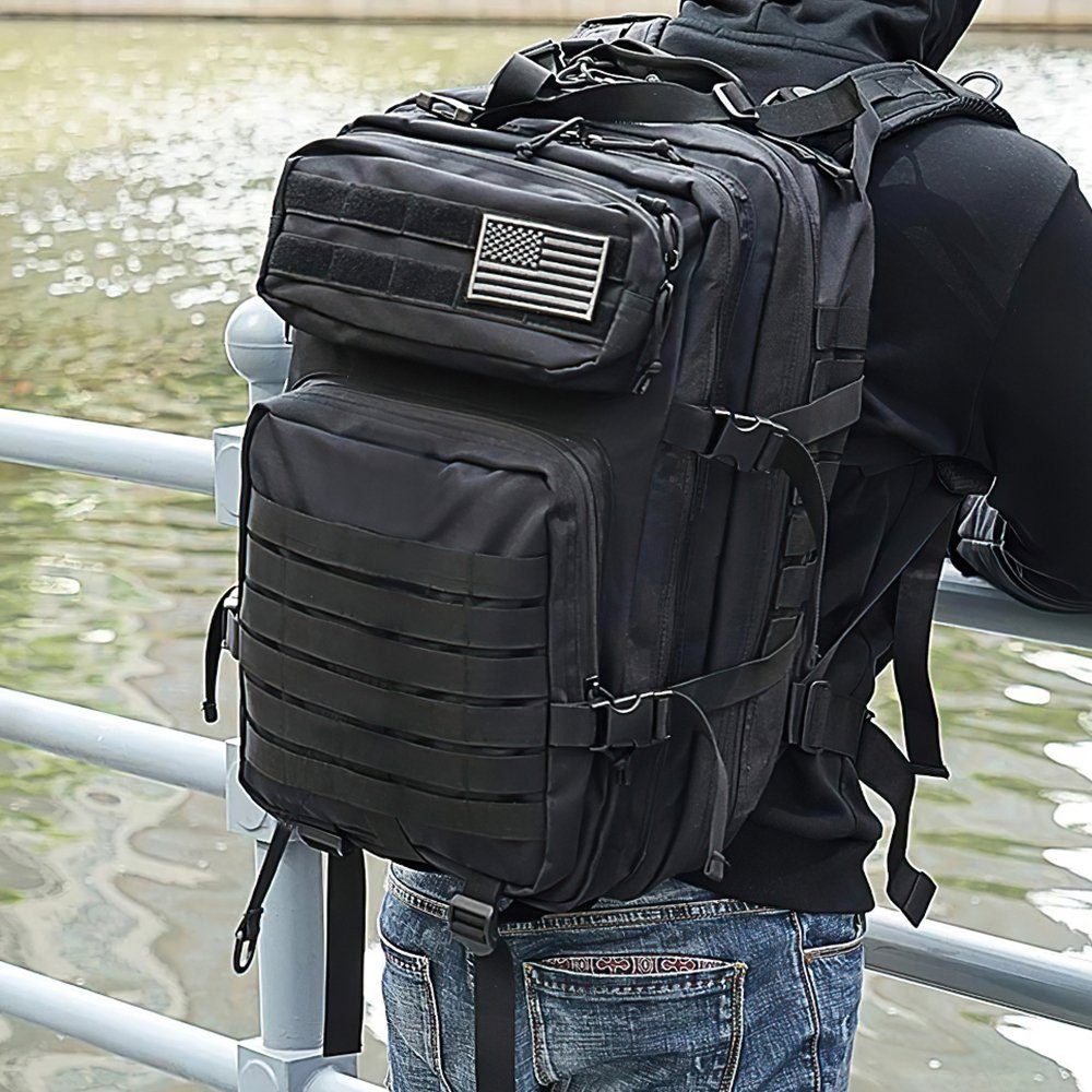MDHAND Wanderrucksack 45L Taktische Rucksack Herren Große Pack Leicht und atmungsaktiv (Set, inkl.Rucksack), Camping, Wandern, Jagd