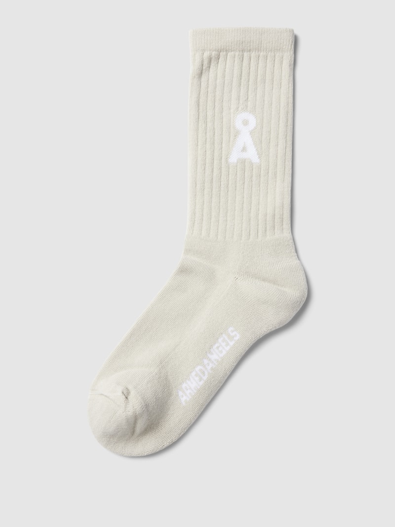 Socken mit Label-Details Modell 'SAAMUS BOLD' in offwhite