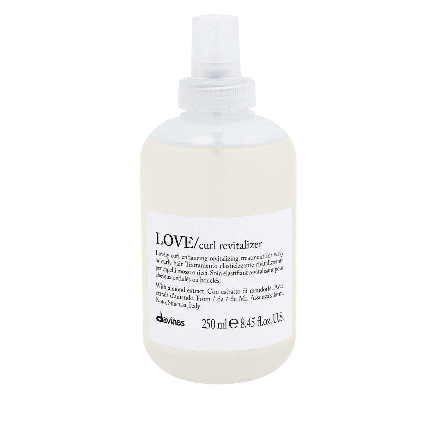 Davines LOVE Curl Revitalizer Soin Elastisant & Revitalisant - cheveux ondulés ou frisés 250 ml