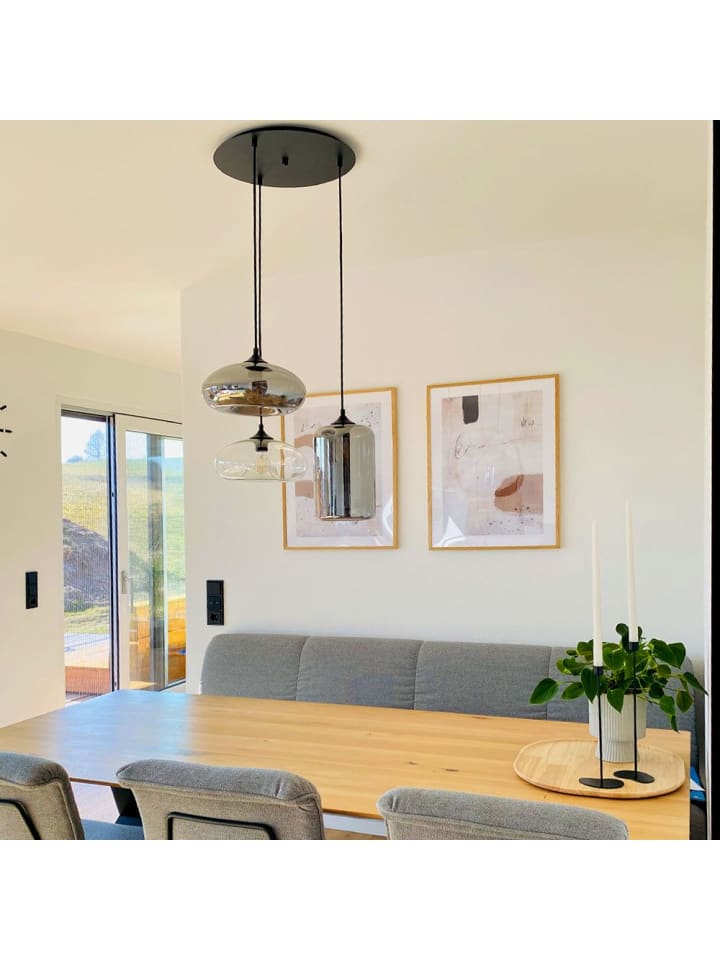 s.LUCE Modular Hängeleuchten-Baldachin 3-flammig oder 5-flammig in Chrom günstig kaufen
