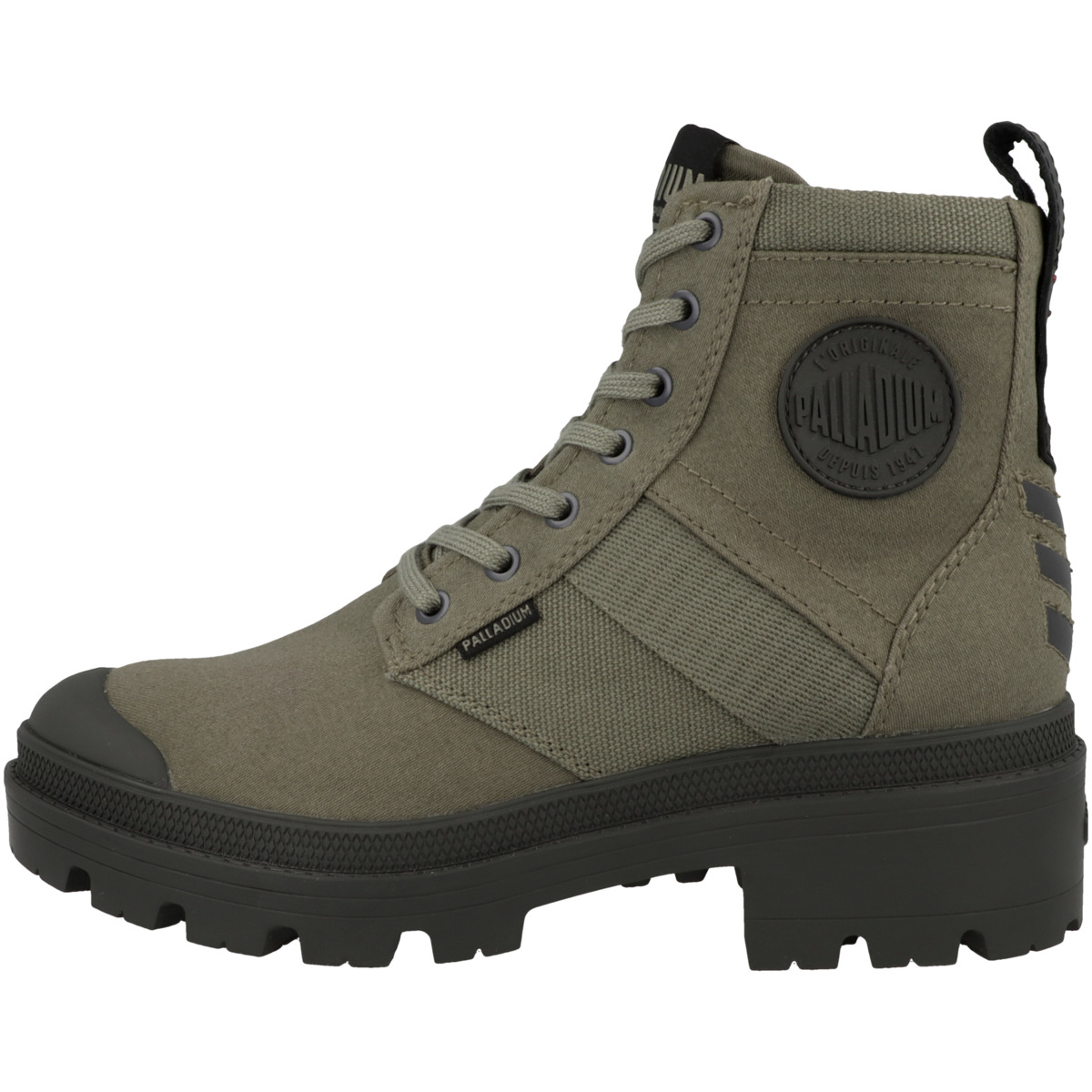 Palladium Pallabase Hi Army Schnürboots gruen