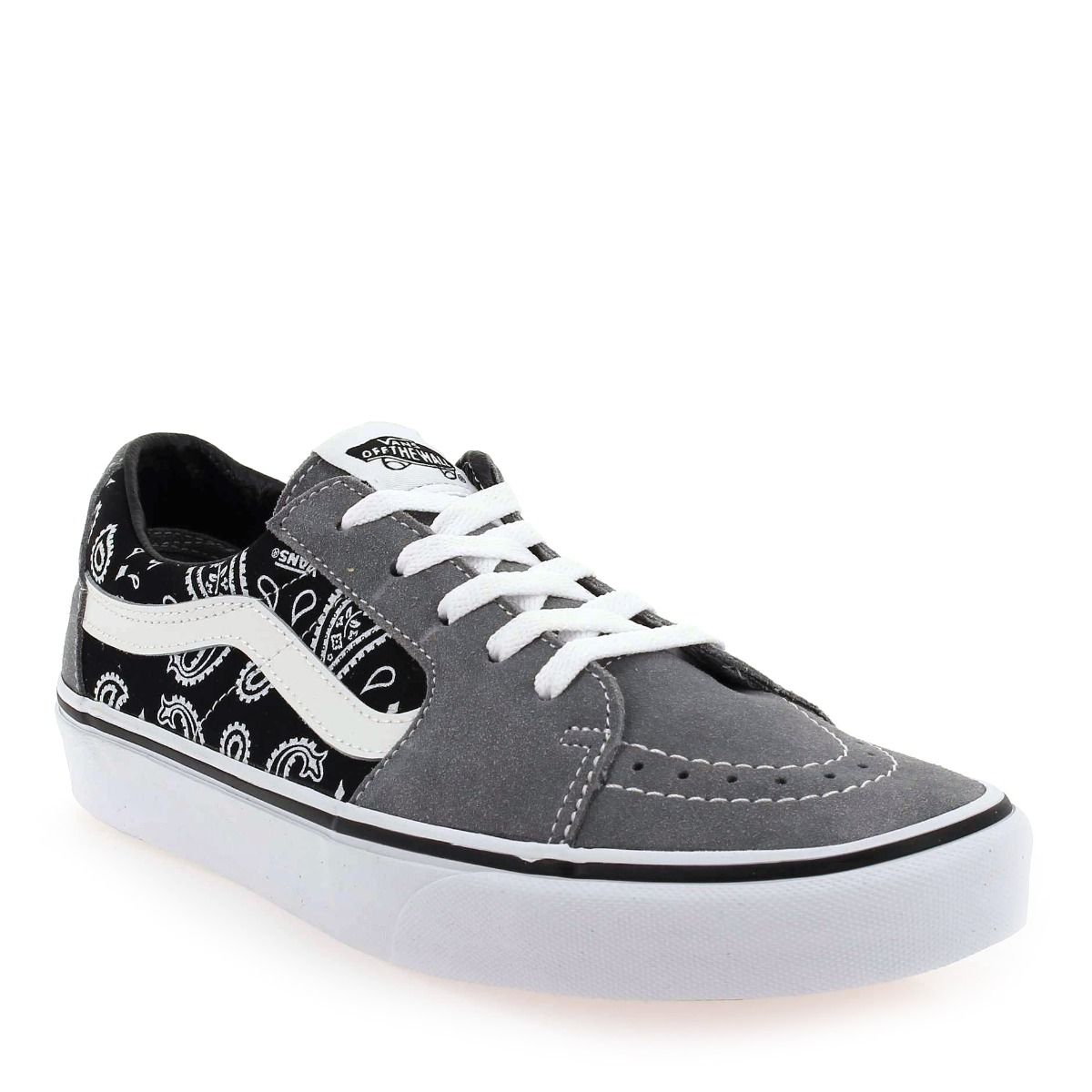 Vans  SK8-LOW PAISLEY - Gris noir