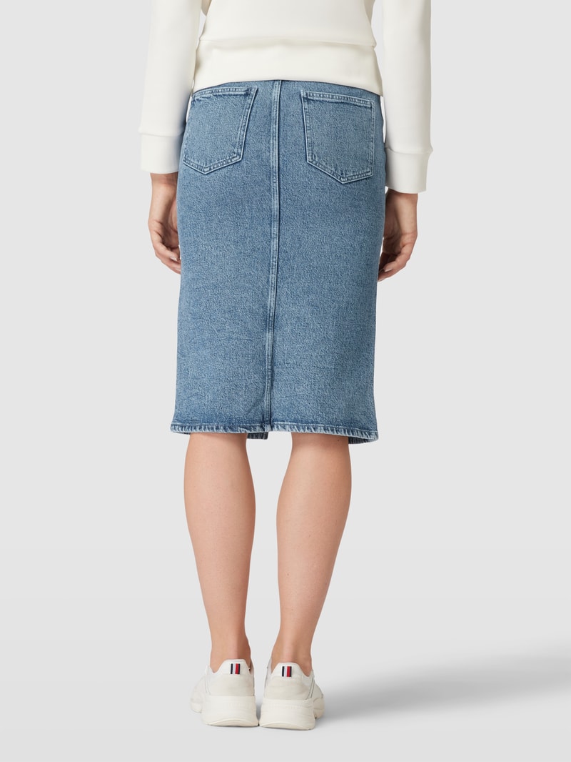 Jeansrock mit Eingrifftaschen in bleu