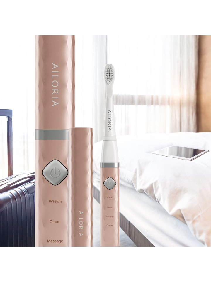 Ailoria FLASH TRAVEL USB-Schallzahnbürste in roségold günstig kaufen onesize