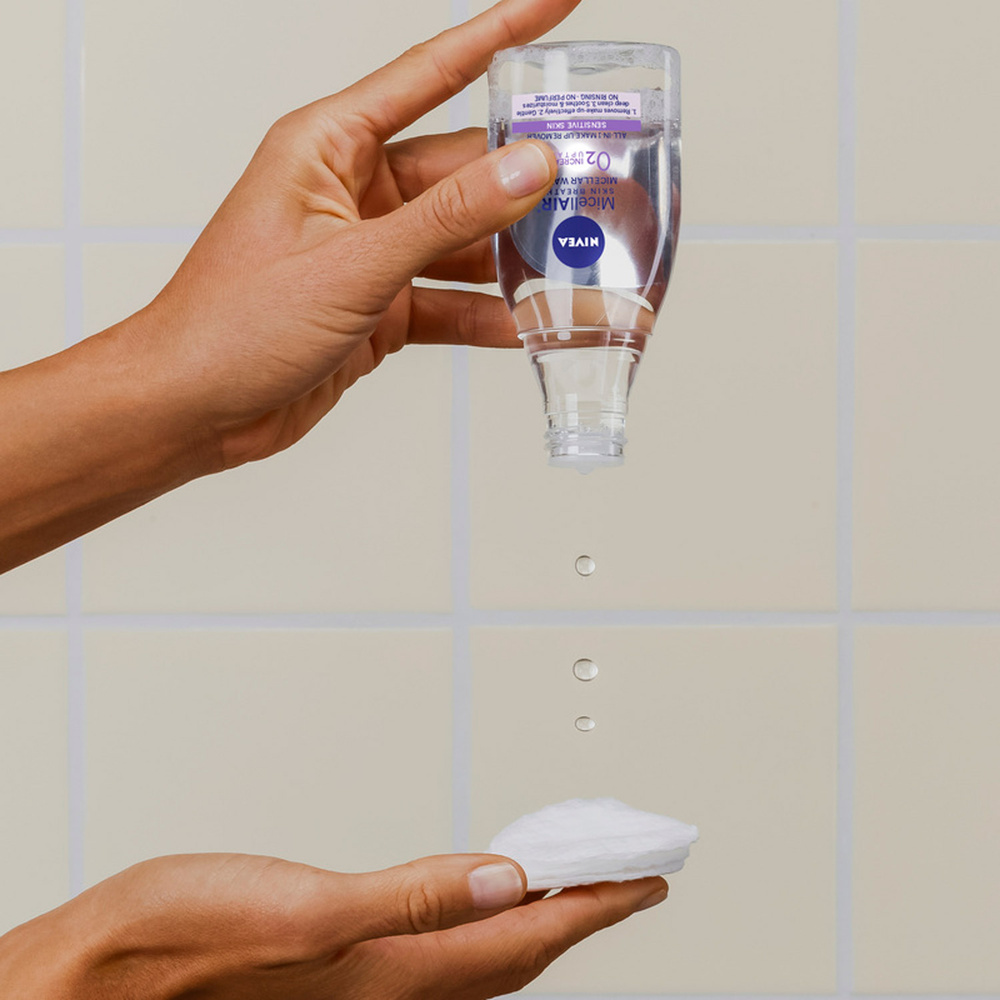 nivea MICELLAIR - Eau démaquillante peaux sensibles Démaquillant micellaire Format voyage
