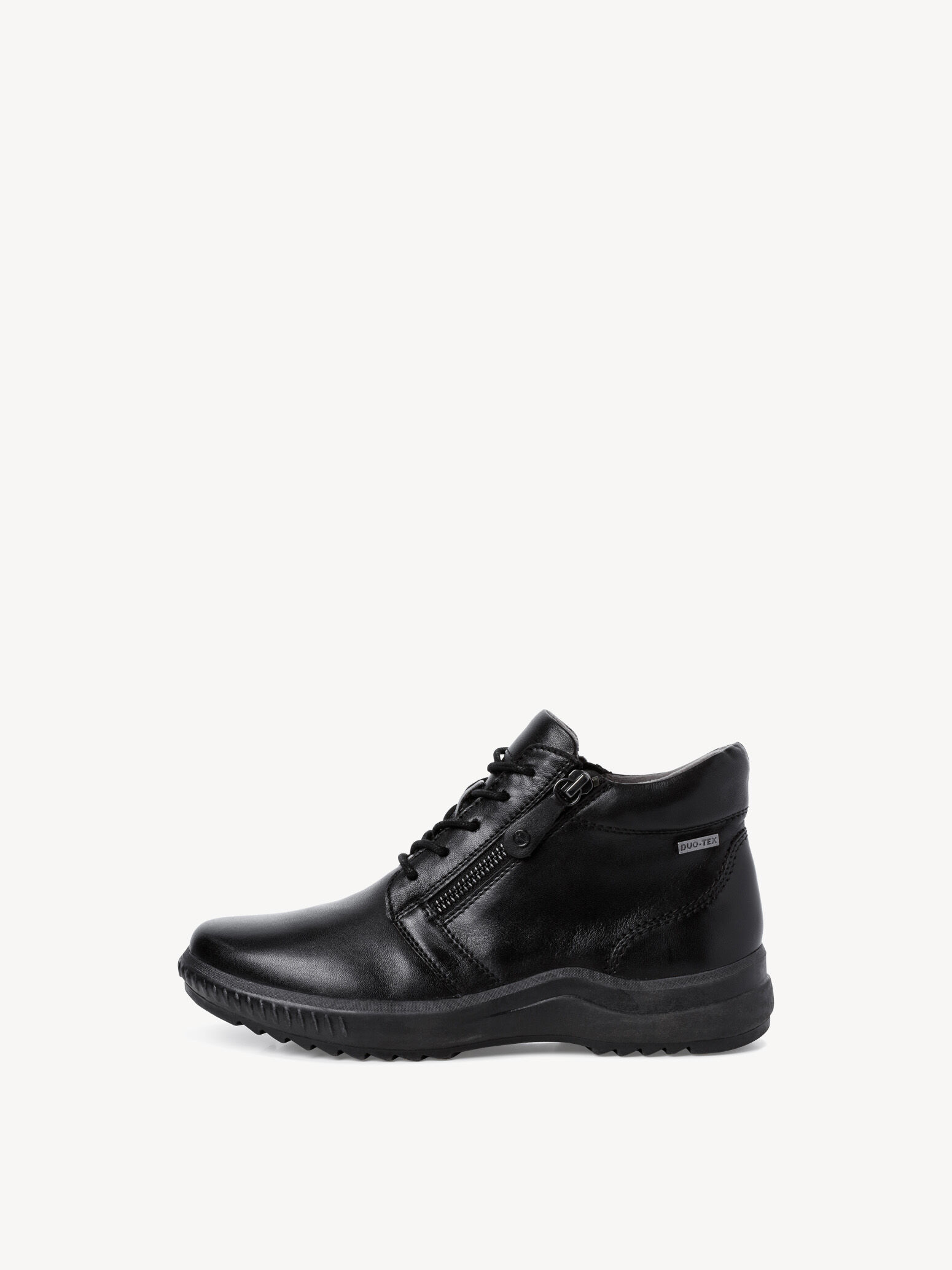 Bottine en cuir - noir