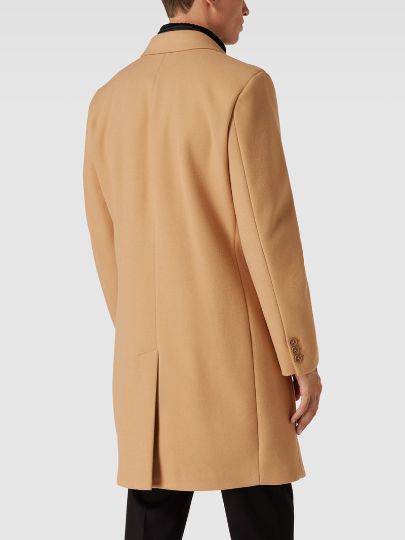 Mantel mit Reverskragen in camel