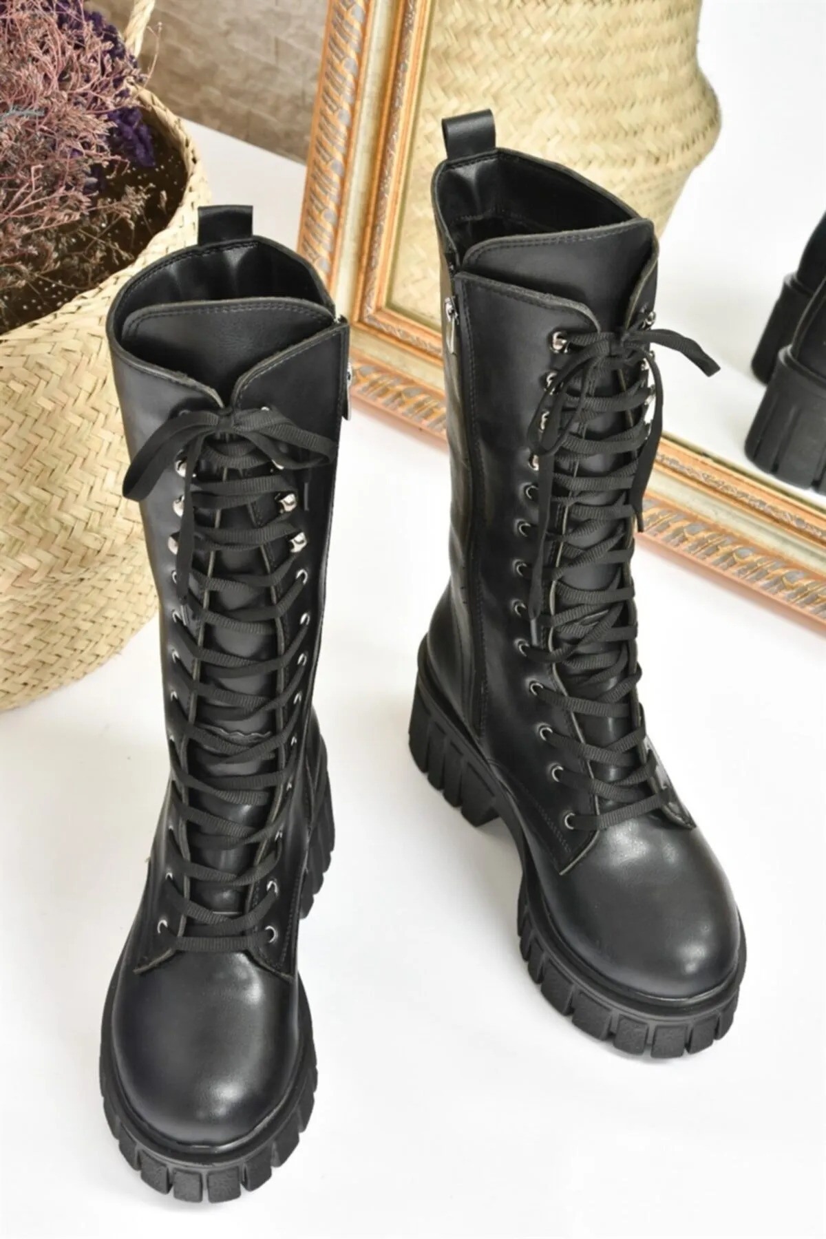 Fox Shoes  Damenstiefel aus schwarzem Leder L996081009