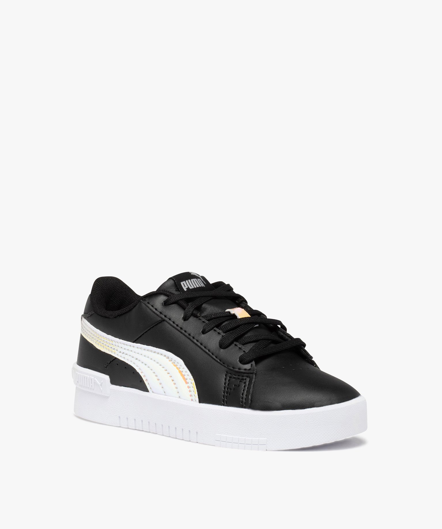 Baskets fille unies à lacets détails irisés – Puma Jada noir | GEMO