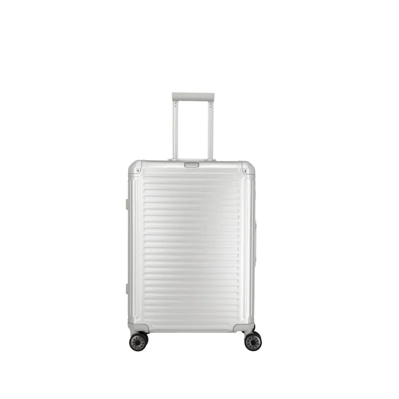 Travelite NEXT Trolley M mit 4 Rollen (67cm) - Silber