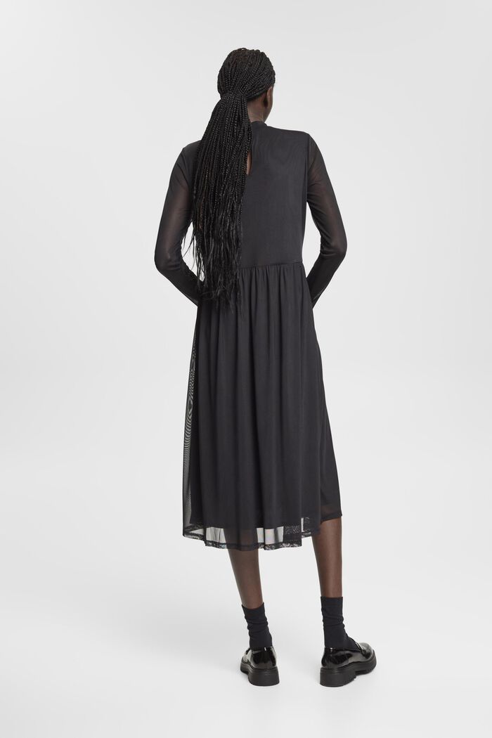 Midikleid aus Mesh-Strick