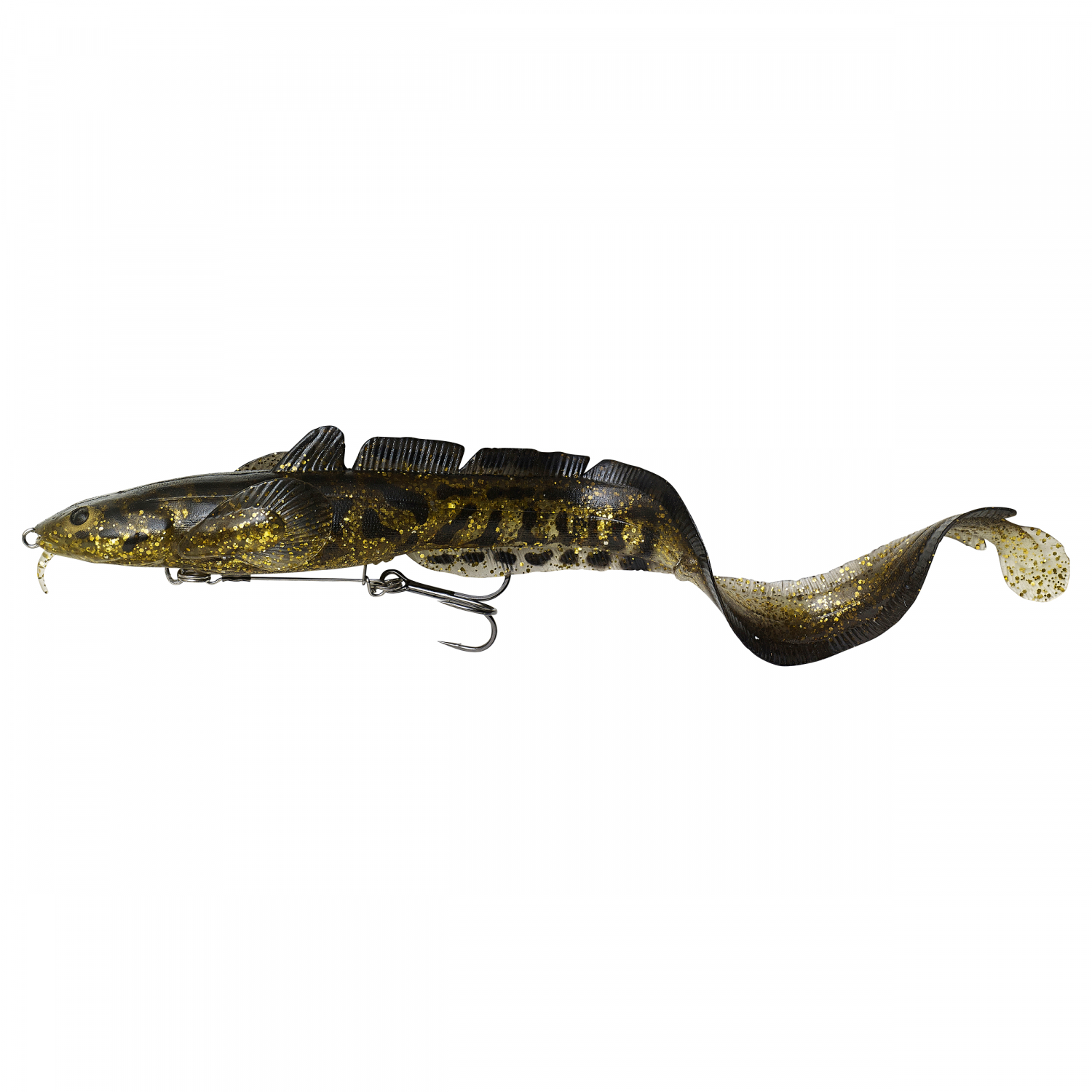 Savage Gear Quappen Softbait 3D Burbot Shallow (Gold Burbot UV)