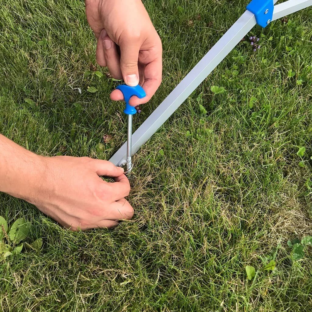 ProPlus Wäscheständer Wäschespinne mit Standfuß Grau Metall