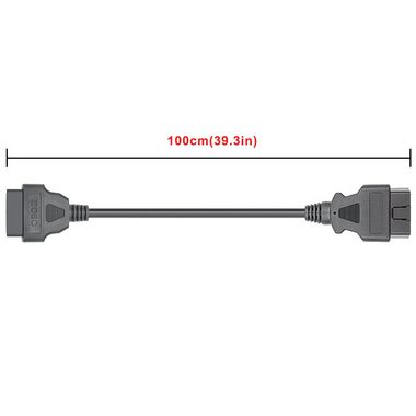 AN-DANNV OBD2-Diagnosegerät Verlängerung für Kfz Scanner 100cm 16Pin