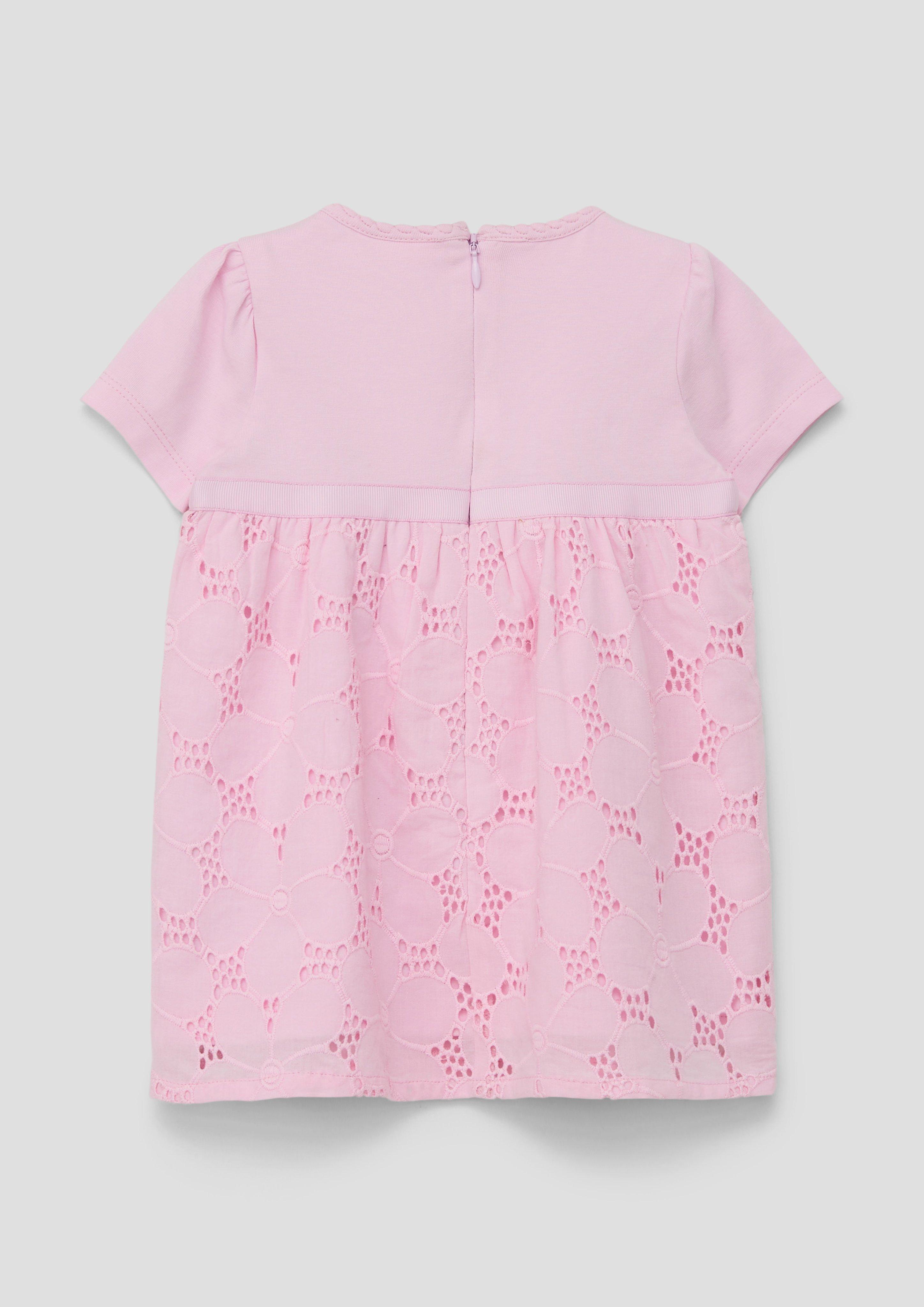 Kleid mit Broderie Anglaise  2140180-4073