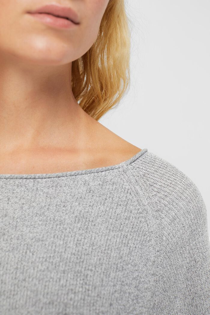 Strickpullover mit Fledermausärmeln