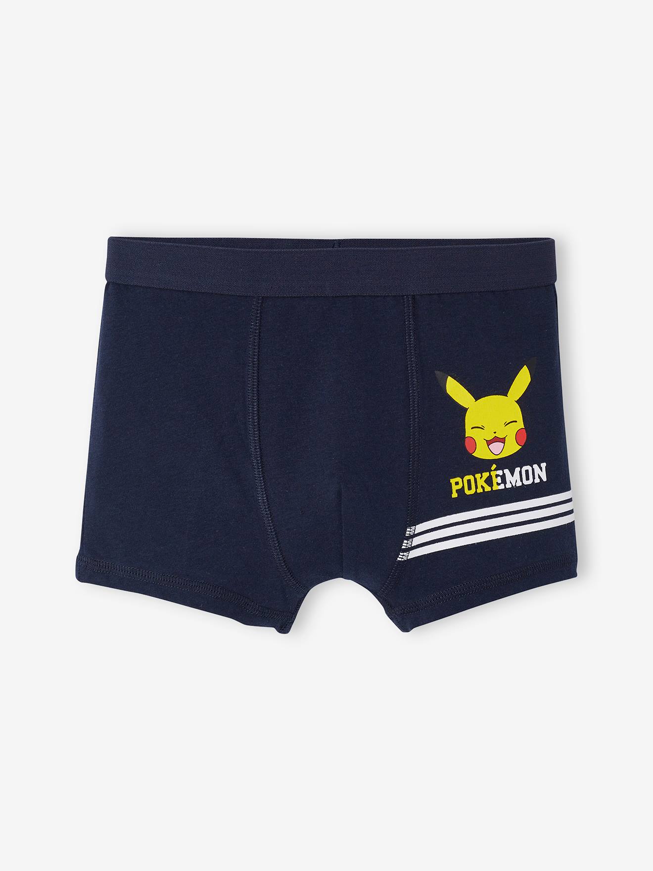 Lot de 3 boxers Pokémon® bleu marine, gris chiné