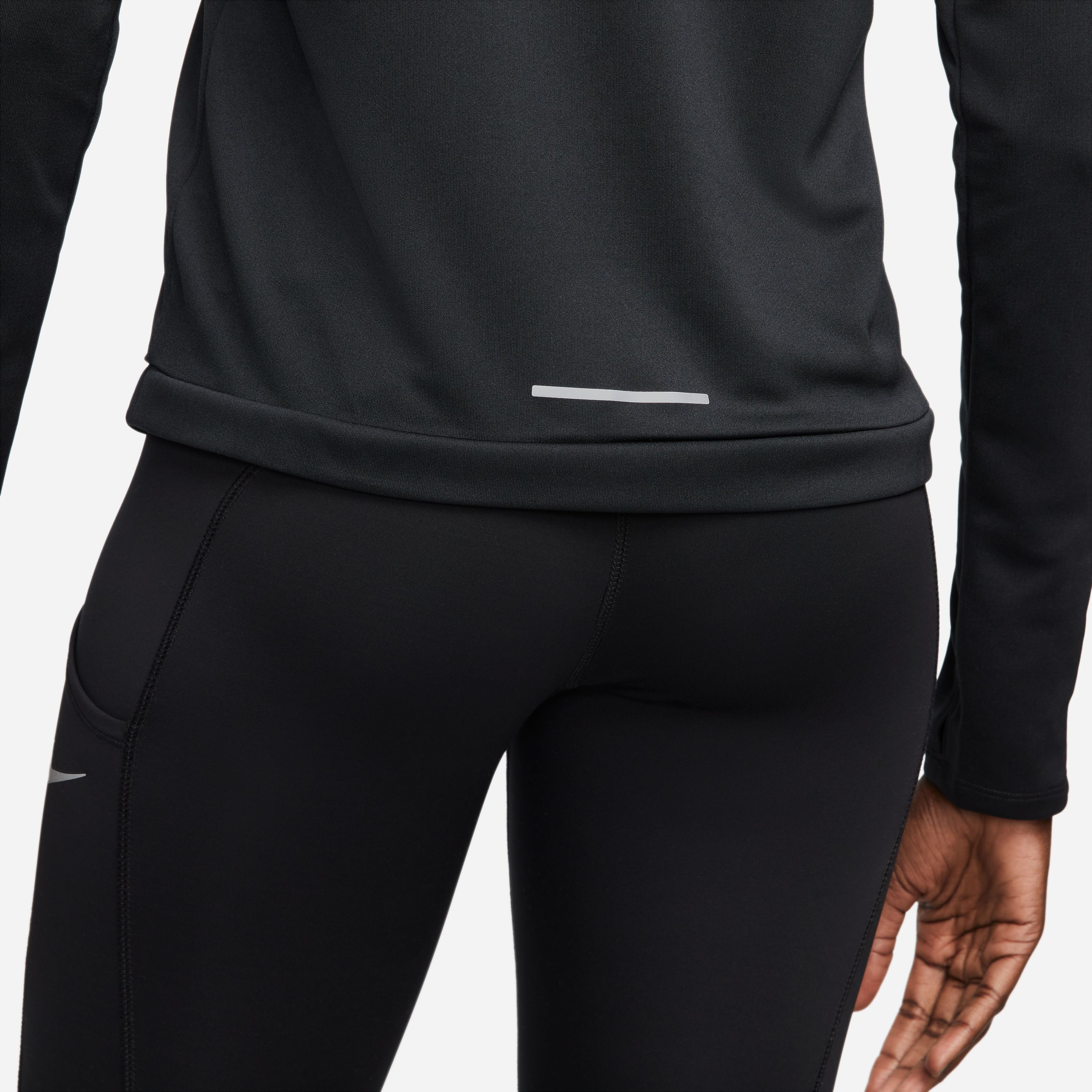 Dri-Fit Pacer 1/4-Zip Lauftop Damen - Schwarz