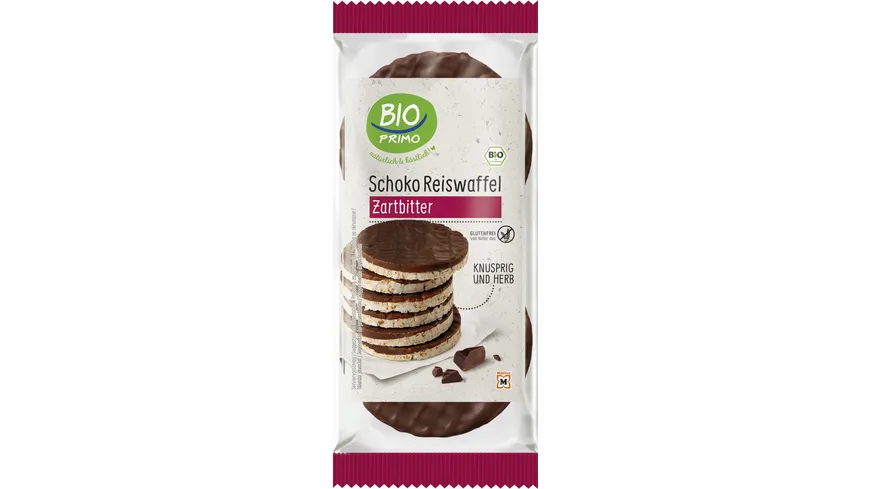 BIO PRIMO Bio Reiswaffeln Zartbitter 100 g