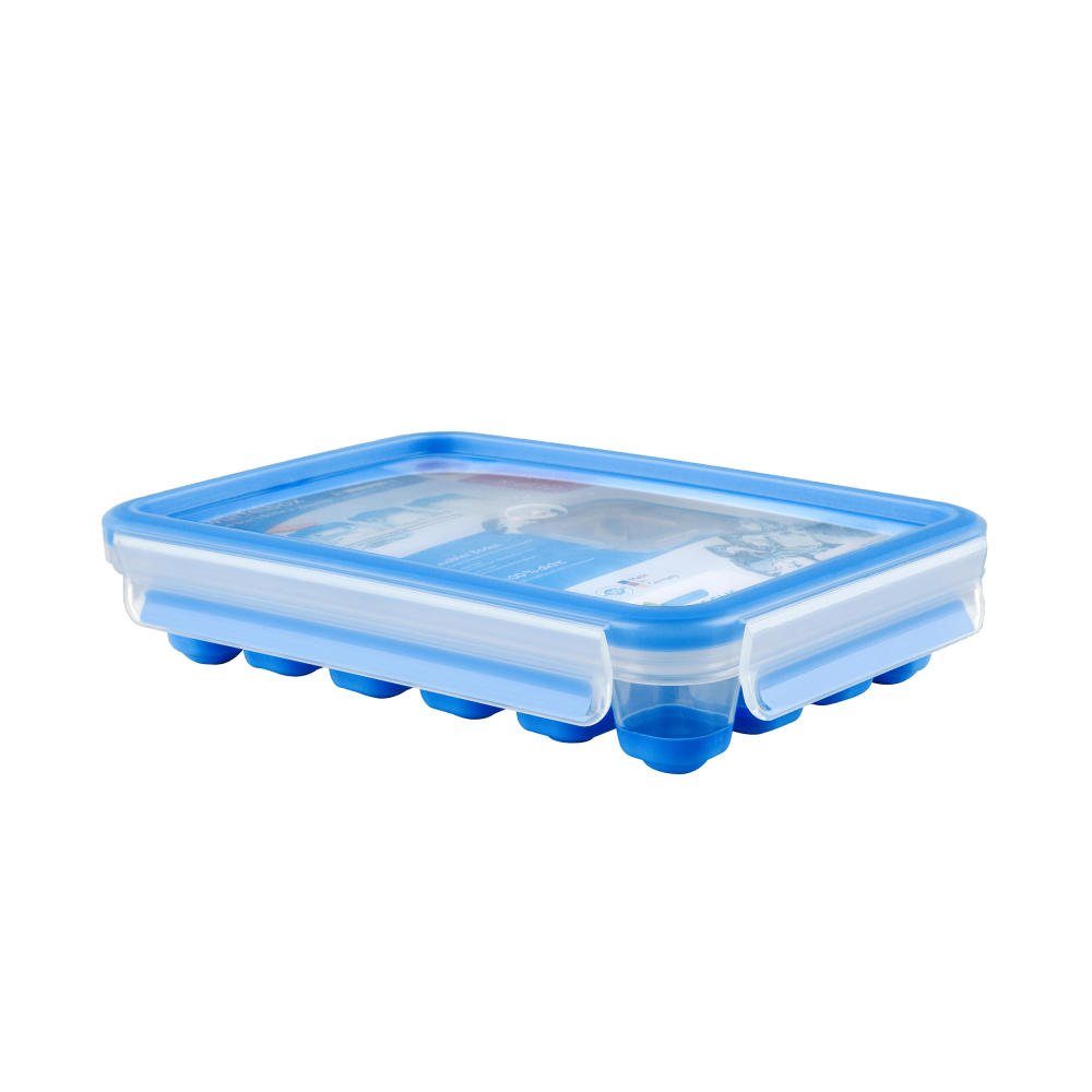 Emsa Eiswürfelbehälter Clip & Close 2.0 Eiswürfelbox Transparent, Kunststoff, (1-tlg)