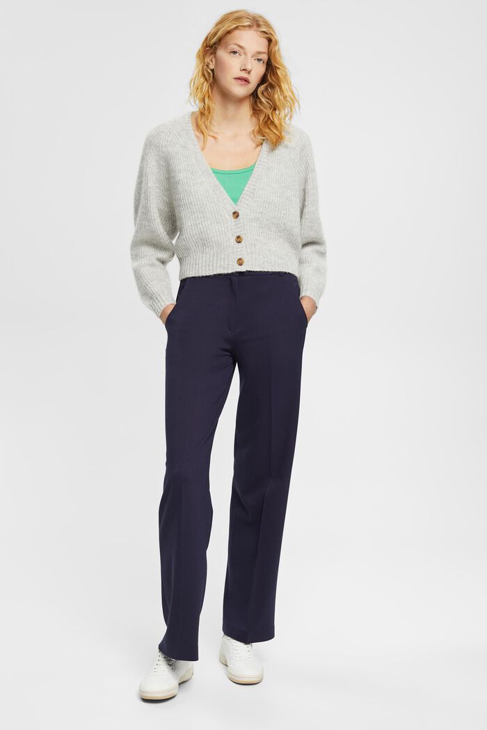 Cropped-Cardigan aus Wollmix