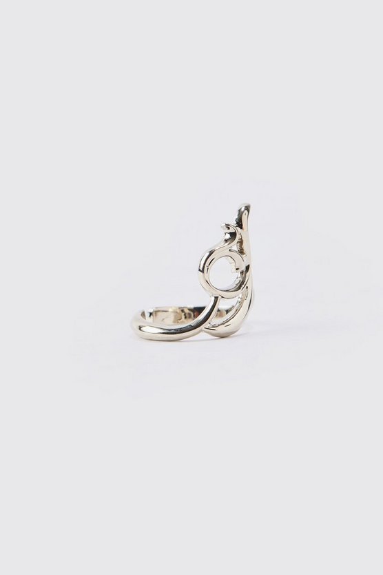 3er-Pack formende Ringe in Silber