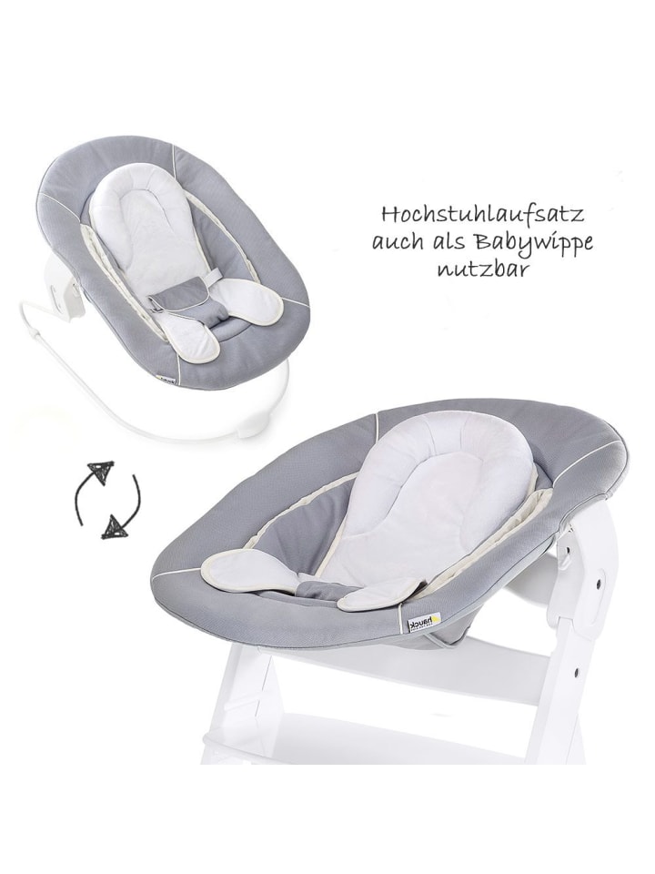 Hauck Alpha Plus White Newborn Set - 4-tlg. Hochstuhl in weiss,grau günstig kaufen onesize