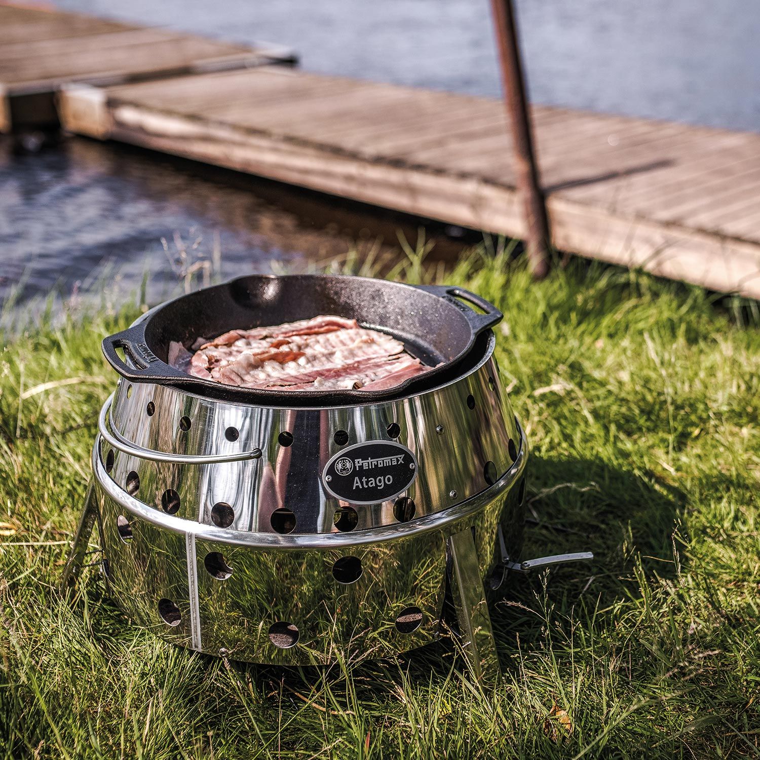 Grill Feuerpfanne mit Henkeln