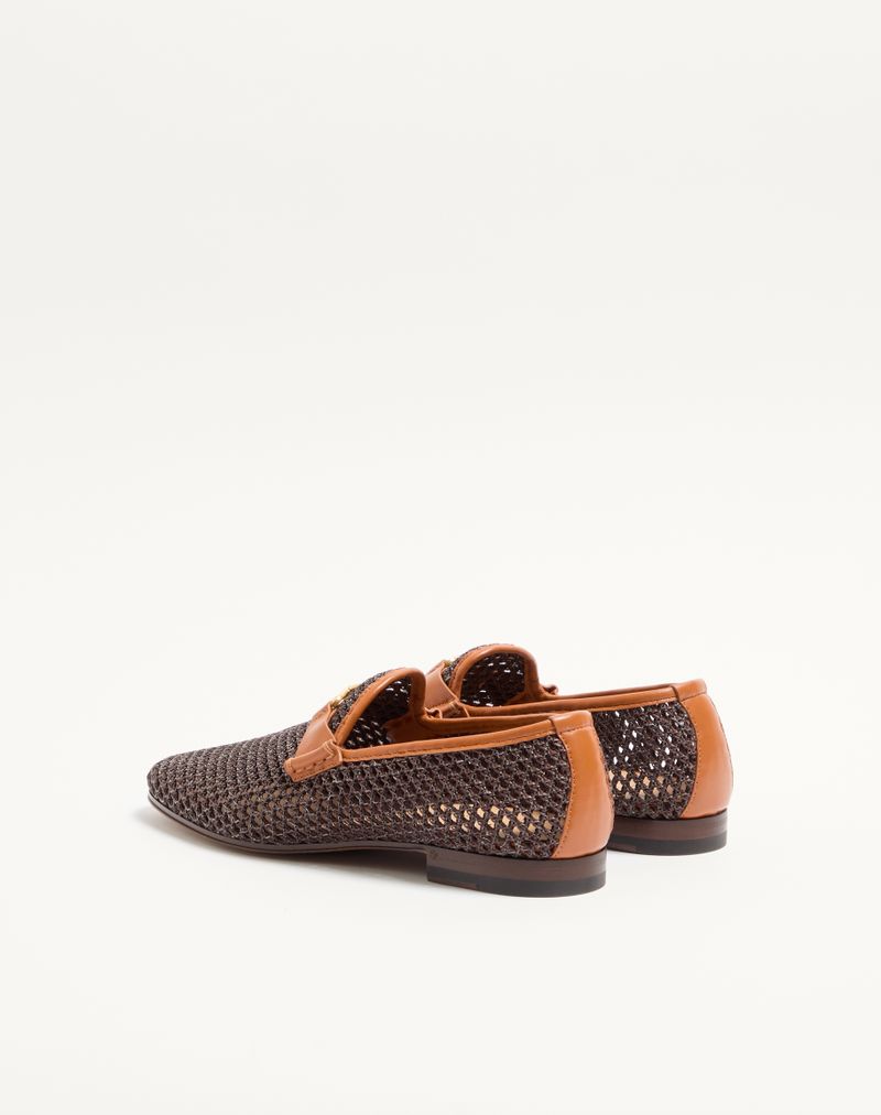 Wolfe Moccasin i vævet raffia