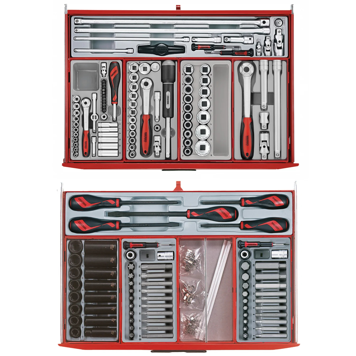 Teng Tools 1001-Piece Black Mega Master Hybrid Hand Tool Set - TCMM1001BK