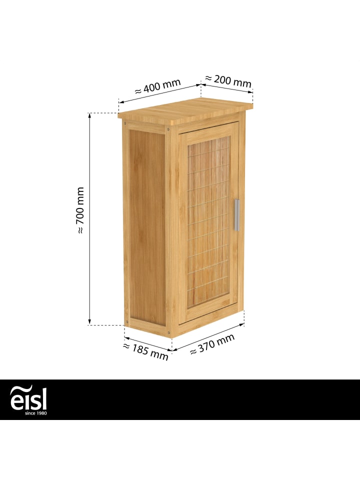 eisl since 1980 Bambus Hängeschrank Bad in Hellnatur - (H)70 cm x (B) 40 cm günstig kaufen onesize