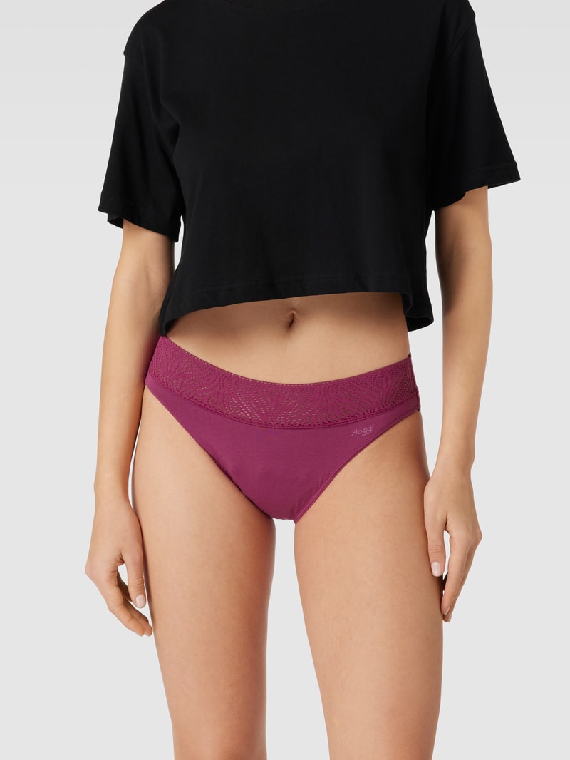 Slip aus Spitze in bordeaux rot