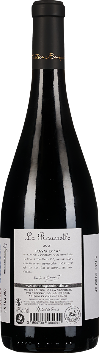 Château Grand Moulin La Rousselle Syrah 2021