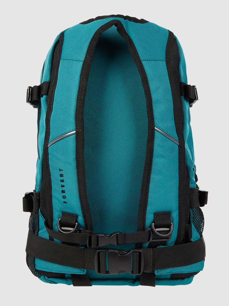 Rucksack mit Label-Details Modell 'LOUIS' in dunkelgrün