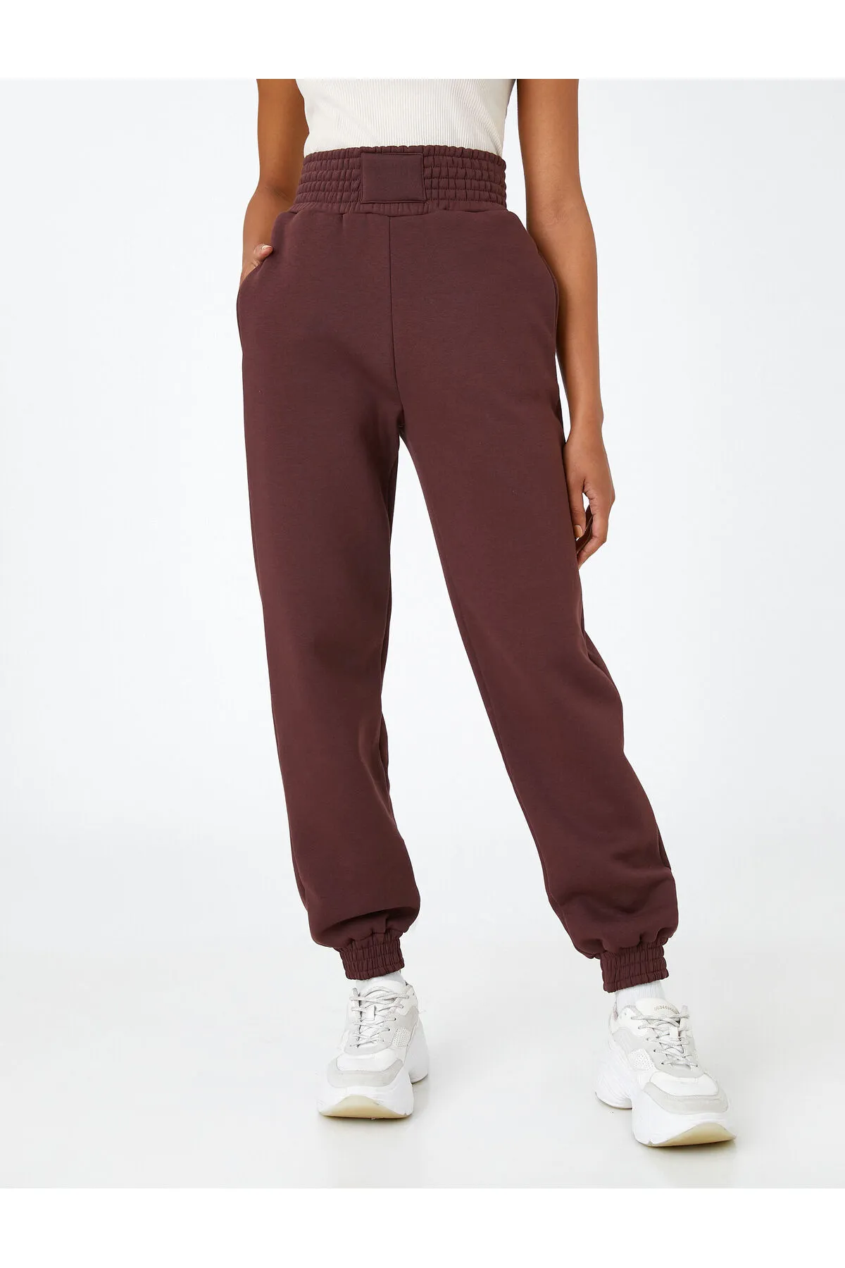 Koton  Jogger-Jogginghose mit hoher Taille und detaillierten Taschen