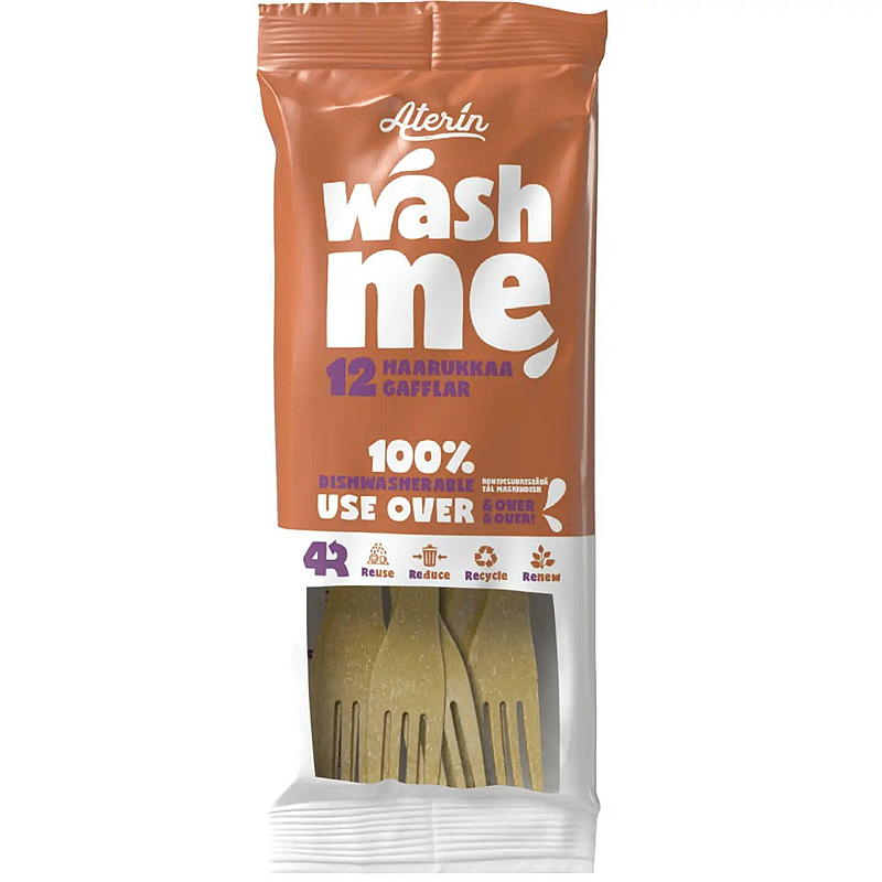 Bestikk gaffel 12 stk Wash me