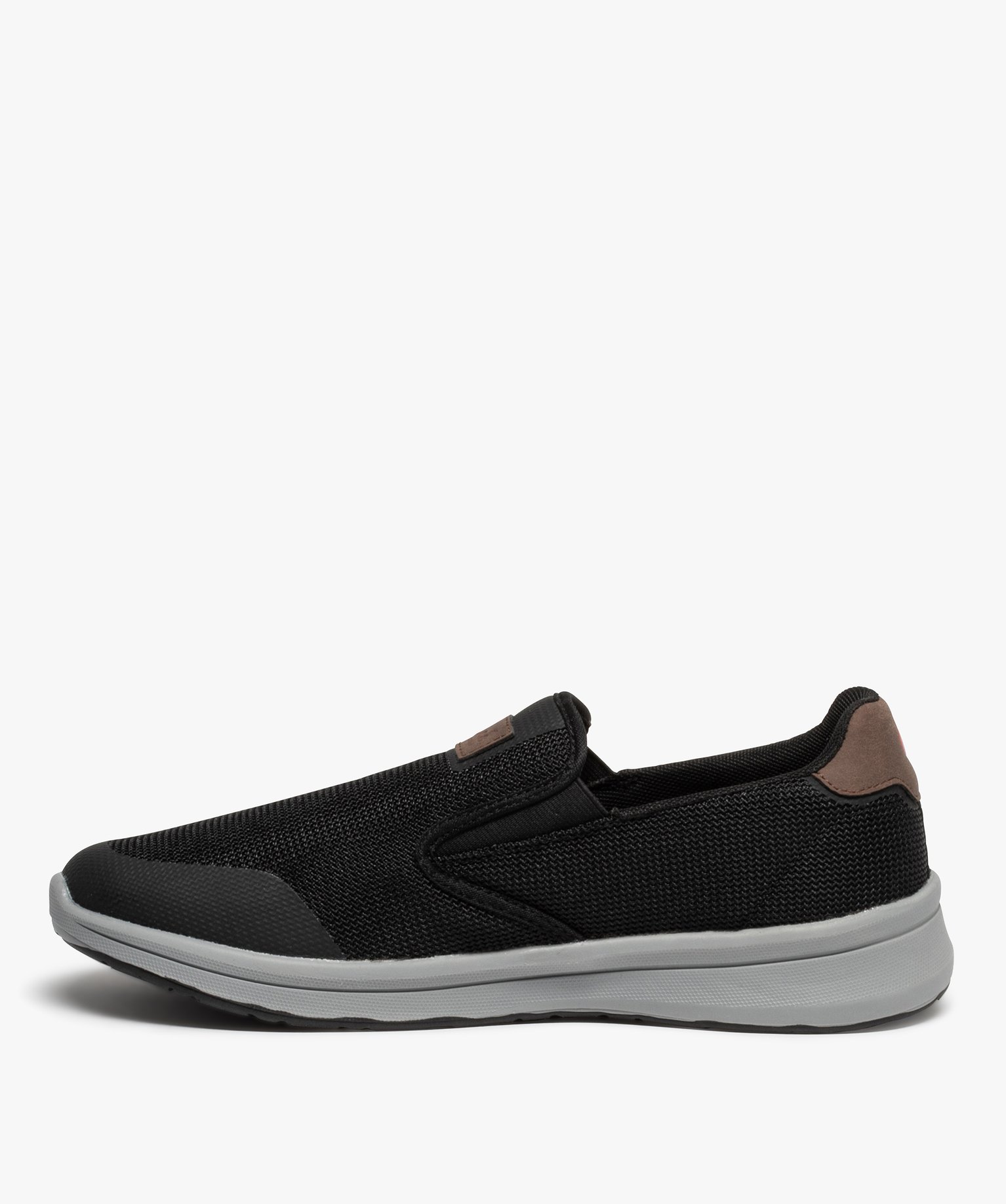 Mocassins homme confort en mesh - Wellness noir | GEMO
