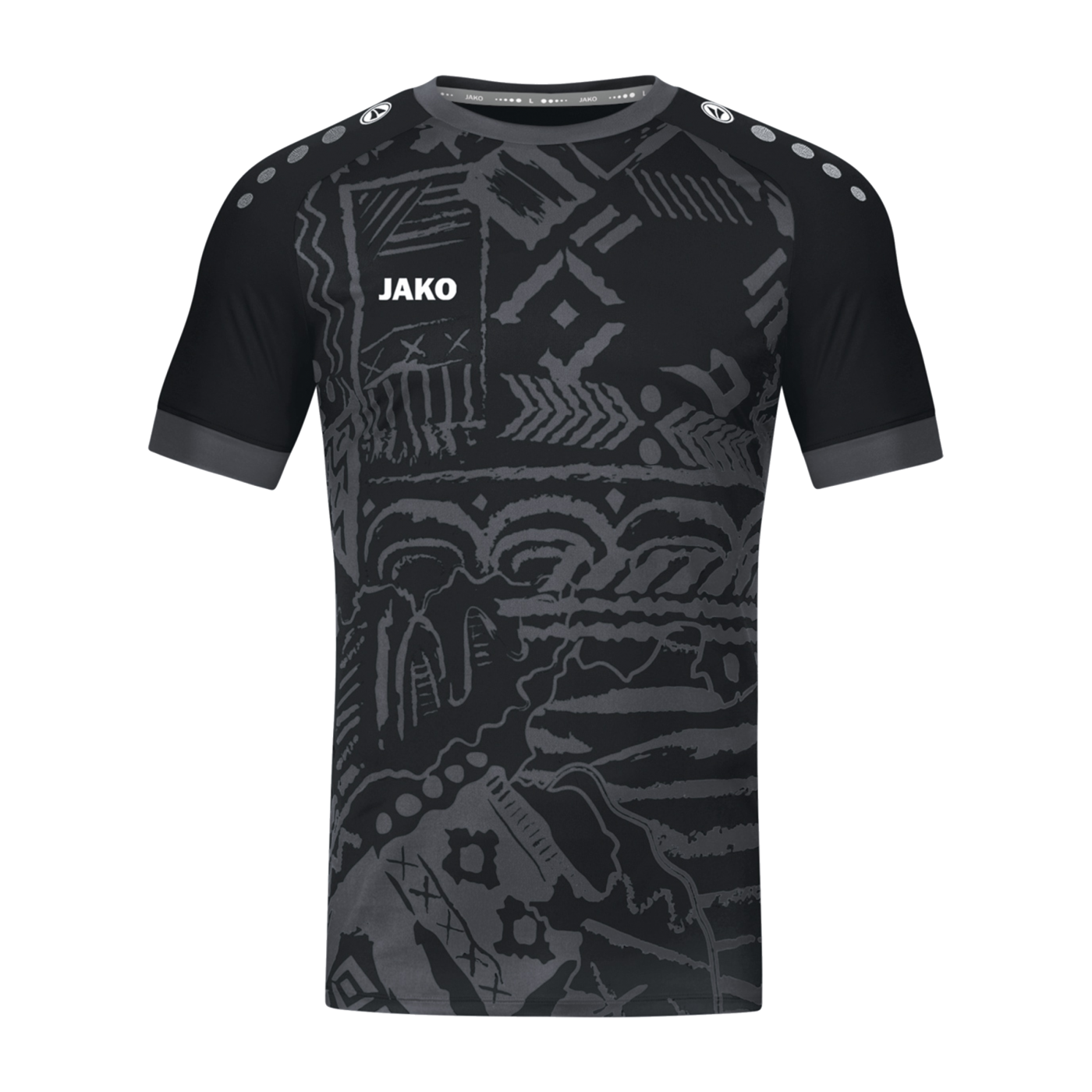 JAKO Tropicana Trikot Kids Schwarz Grau F801